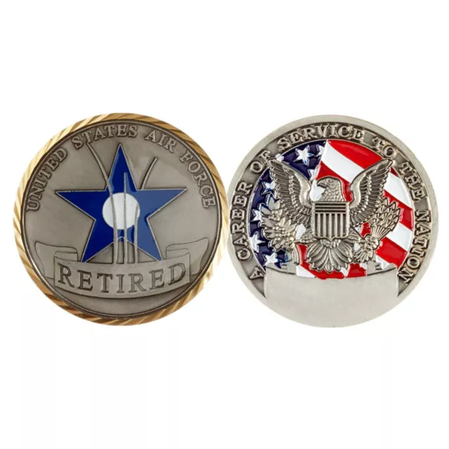 US Air Force USAF Retired Challenge Coin