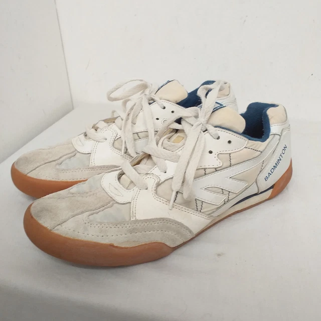 Hi-Tec Classic Mens Lace Up Badminton Indoor Court Trainers - UK Size 8 (H12)