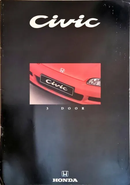 Honda Civic 3-door Brochure 1991