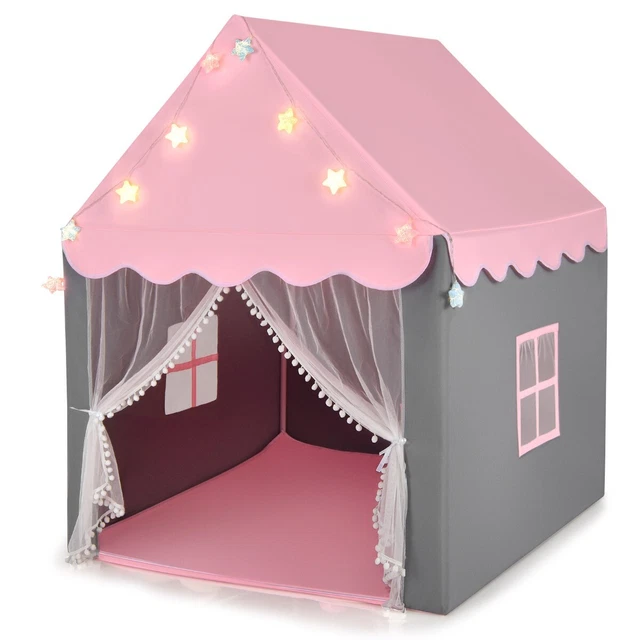 Tente de Jeux pour Enfants, Cabane Enfant avec Tapis Lavable, 105 x 121 x 136 cm Vert