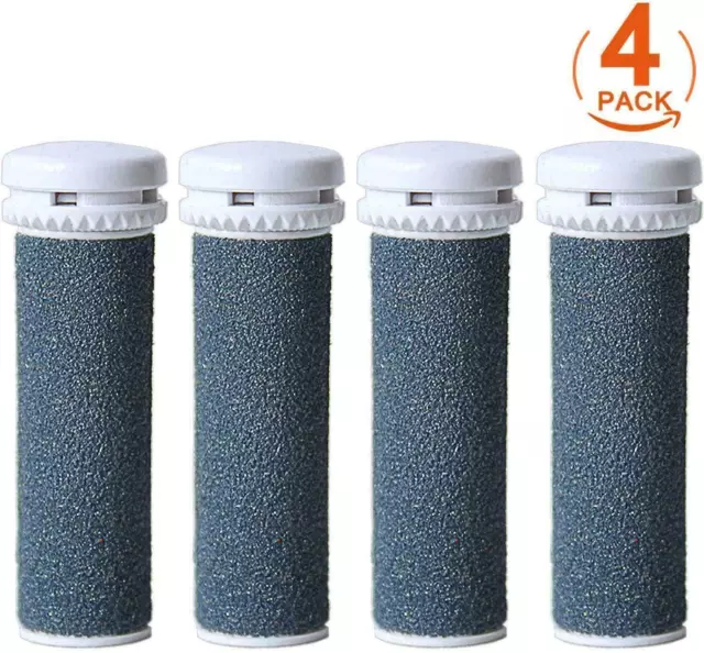 4 x Extreme Coarse Micro Mineral Replacement Rollers for Emjoi Micro Pedi