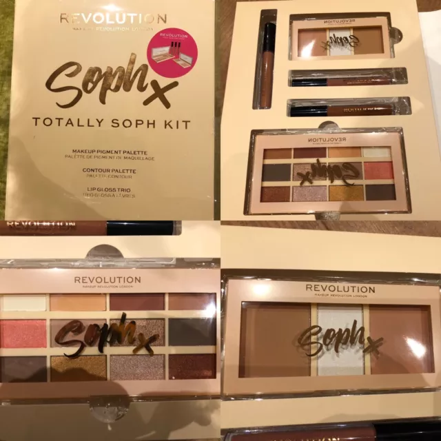 New Revolution London Soph X Eye Makeup, Contour Palettes, Lip Gloss Gift Set(1)