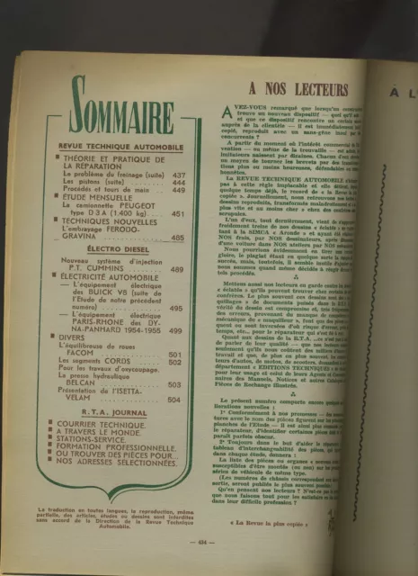 (C5)Revue Technique Automobile Peugeot Camionnette D3A / Buick V8 2