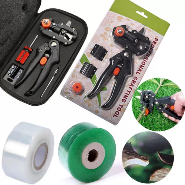 Garden Grafting Cutting Tool Fruit Tree Pruning Shears Scissor Grafting Tape LOT