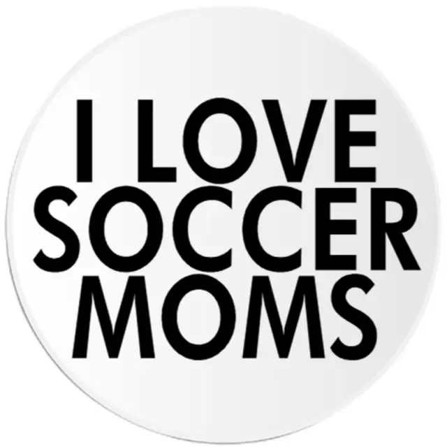 I Love Soccer Moms - 100 Pack Circle Stickers 3 Inch