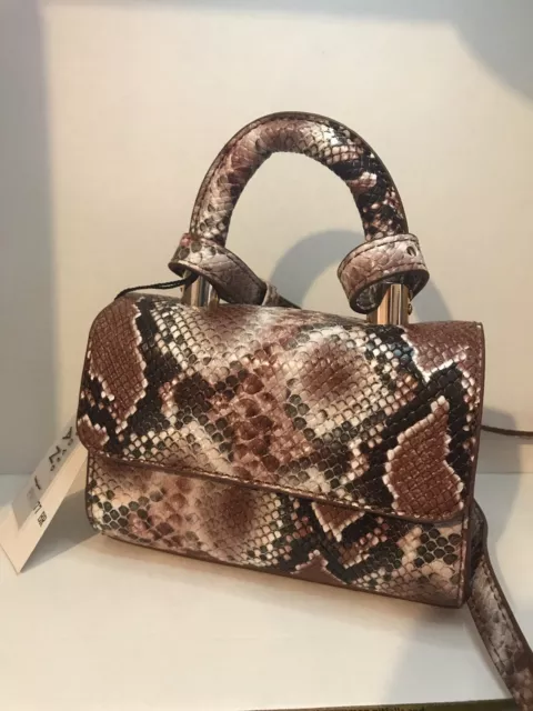 Emperia Handbag Vegan Snakeskin NWT
