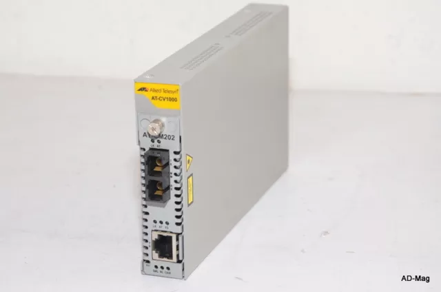 Convertisseur média Industriel RJ45 Fibre SC - ALLIED TELESYN AT-CV1000 AT-CM202