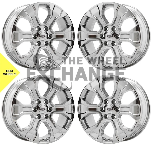 20& FORD F150 PVD Chrome Wheels Rims Factory OEM Set 10348 95050 EUR 1.