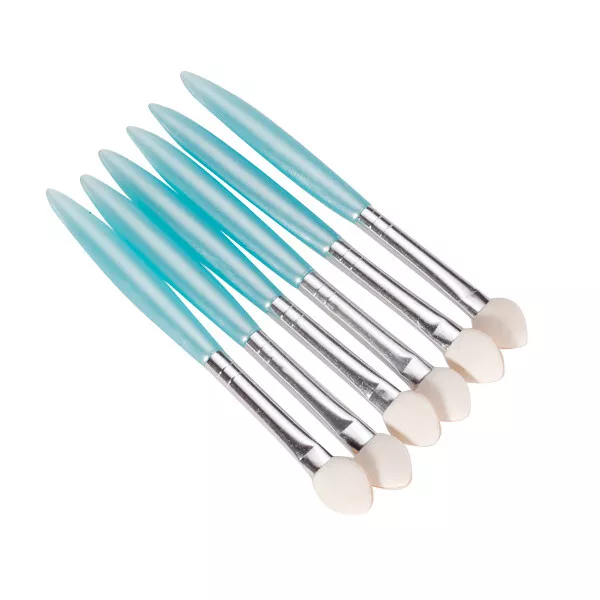 6 Stück Make up Lidschatten Augenbrauen Schwammpinsel Applikatoren auf einer