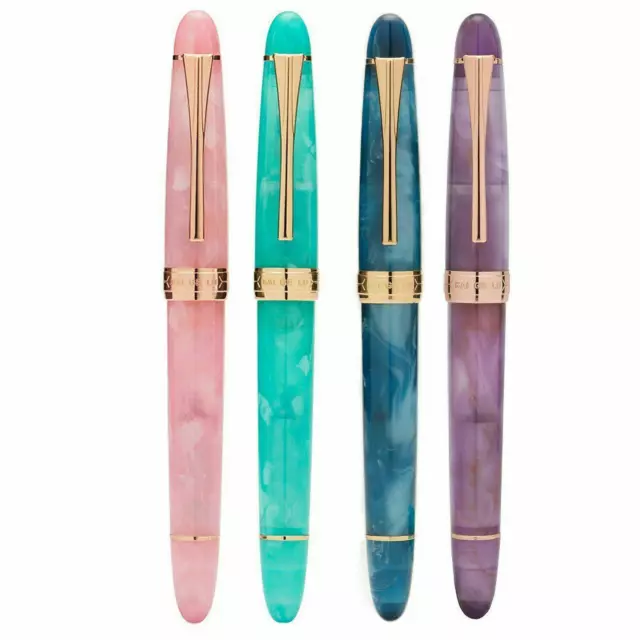 Kaigelu 356 Resin Fountain Pen Iridium 1.0MM M Nib Classic Writing Pen Gift