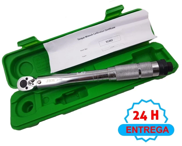 LLAVE DINAMOMETRICA 1/4" 2-24Nm CON CERTIFICADO DE CALIBRACION JBM REF. 51262