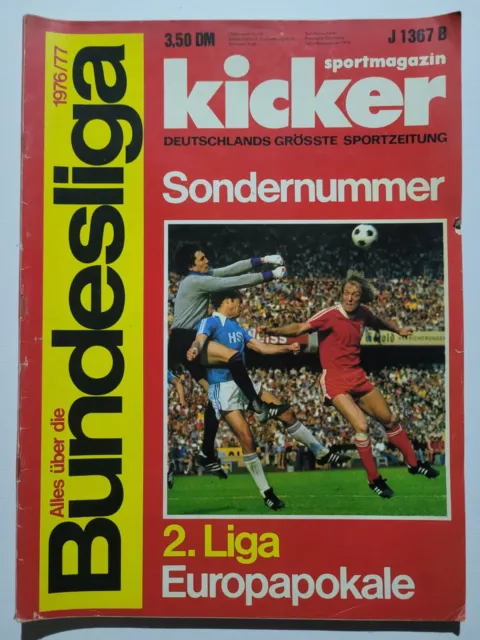 Kicker Sonderheft Bundesliga 1976/77 Sondernummer Sonderausgabe 76 1977