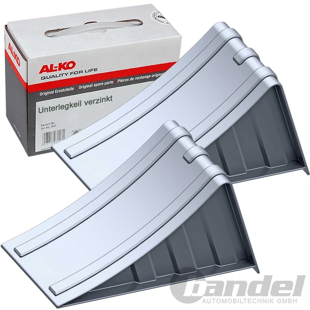 2x ALKO UNTERLEGKEIL HEMMSCHUH UK53 VERZINKT ACHSLAST 6,5t ANHÄNGER WOHNWAGEN