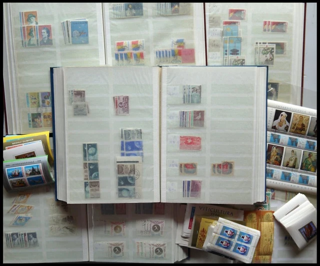 Slg., LOTS o, **, saubere umfangreiche Händlerpartie Rumänien von 1964-90 in 5 d