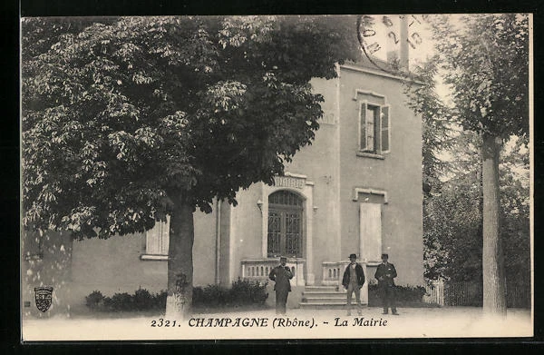 CPA Champagne, La Mairie 1910