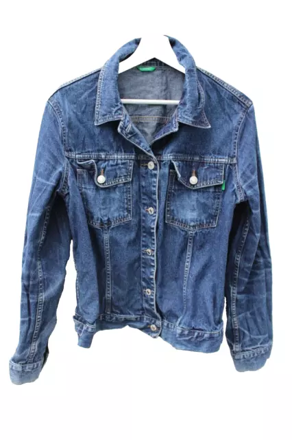 UNITED COLORS OF BENETTON Jeans Jacke Blau Gr.L