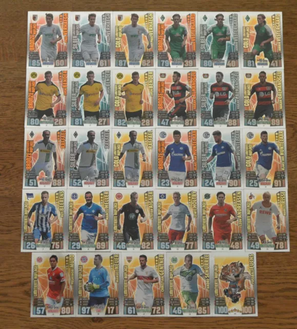 Topps Match Attax 15 16 limitierte Auflage aussuchen L Karten 2015/2016