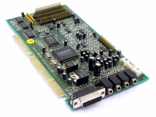 Carte Son OPTi 82C931 – ISA 16-bit, Pour PC Anciens (DOS, Win 3.11/95/98)