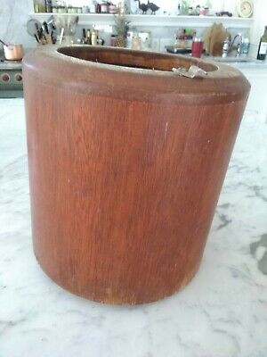 Vintage mahogany or teak Compass Housing For A 1930s Elco Yachts