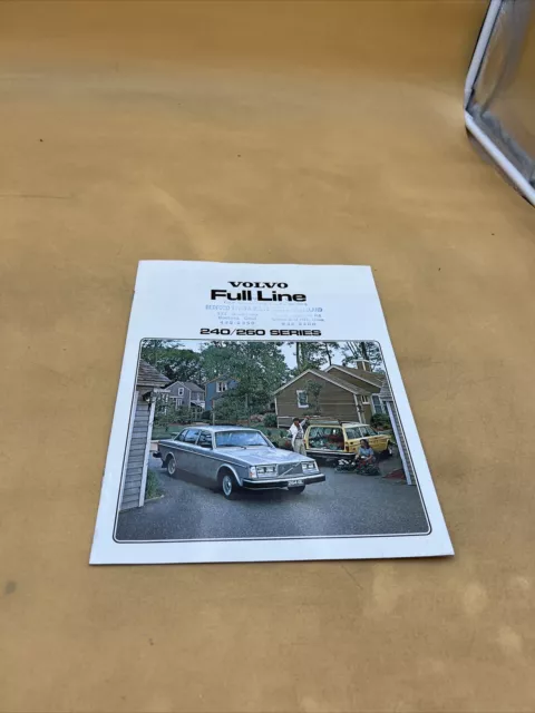 1979 Volvo Full Line 240/260 Series Sales Brochure Catalog Advertisement