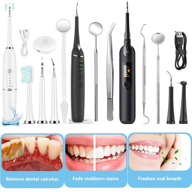 Ultrasonic Electric Tooth Cleaner Teeth Brush Dental Scaler Teeth Tartar Remover