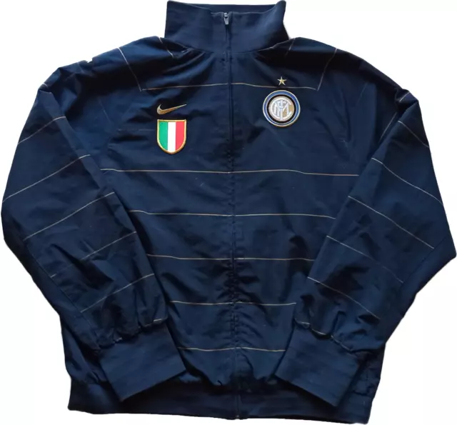 giacca felpa FC Inter Nike vintage 2007 felpa hoodie track Zanetti coat Milito