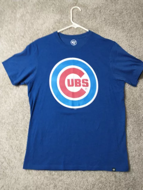 Chicago Cubs Shirt Adult Medium Blue Baseball Athletic 47' Brand Mens