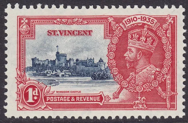 St VINCENT 1935 KGV SG142 1d SILVER JUBILEE MNH