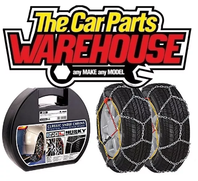 Husky Snow Chains PAIR inc Case to fit Tyre size 165/60/14 Get ready for winter