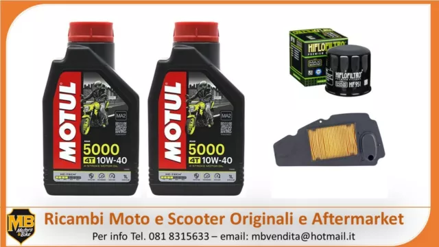 Kit Tagliando Honda Forza 250 Olio Motore Motul 10W40 + Filtri  2005 2006/13