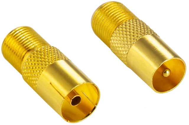 10 Connecteurs SAT F - Raccords Compression Pour Câble Coaxial TV