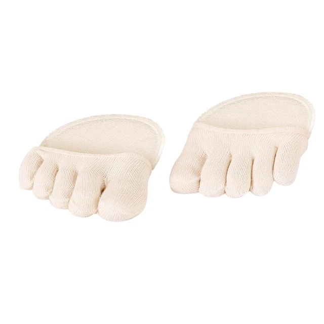 Cotton Half Insoles Pads Cushion Metatarsal Sore Forefoot Support Beige FS2#