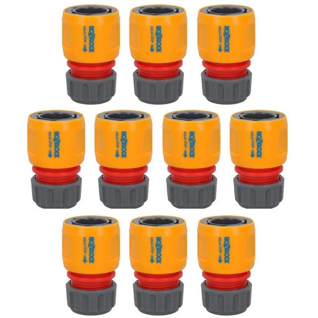 HOZELOCK QUICK RELEASE Aqua Water Stop Garden Hose Pipe Connector