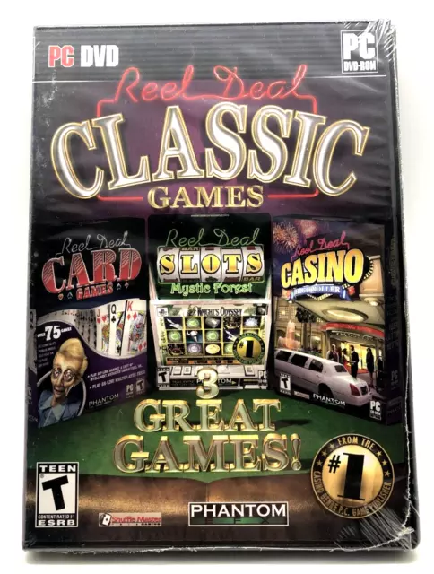 REEL DEAL 3 Classic Games PC Games. Card, Slots, Casino. Windows