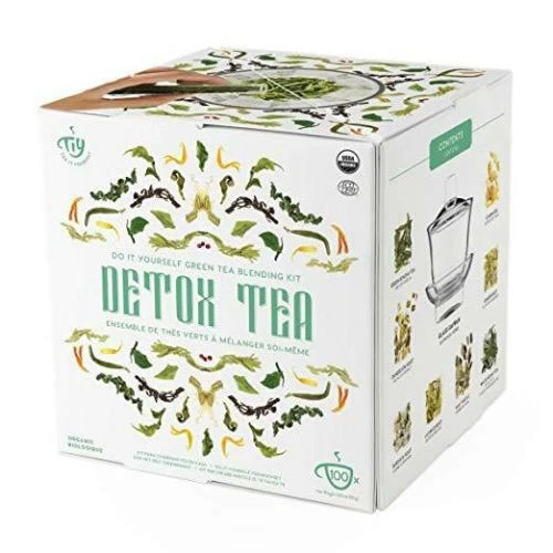 KIT MISCELAZIONE TÈ DETOX - Tè sveglia - Marca tè fai da te - Nuovo con scatola