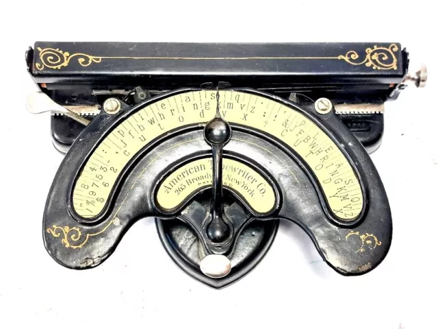►Antigua  maquina de escribir AMERICAN INDEX  rare TYPEWRITER de 1894►