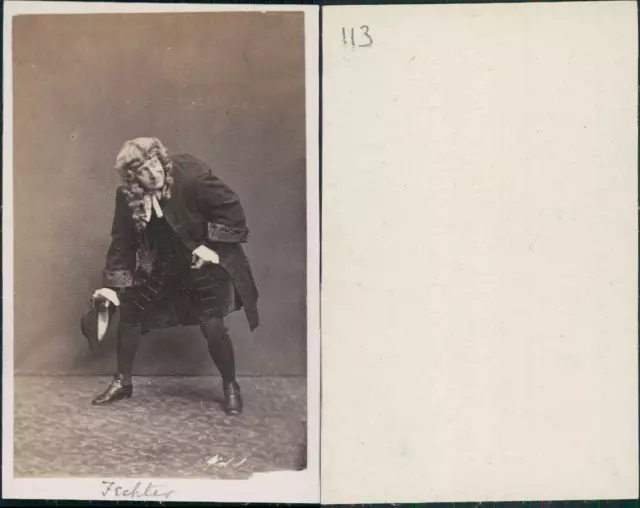 Charles Albert Fechter, acteur  Vintage CDV albumen print.Charles Albert Fecht