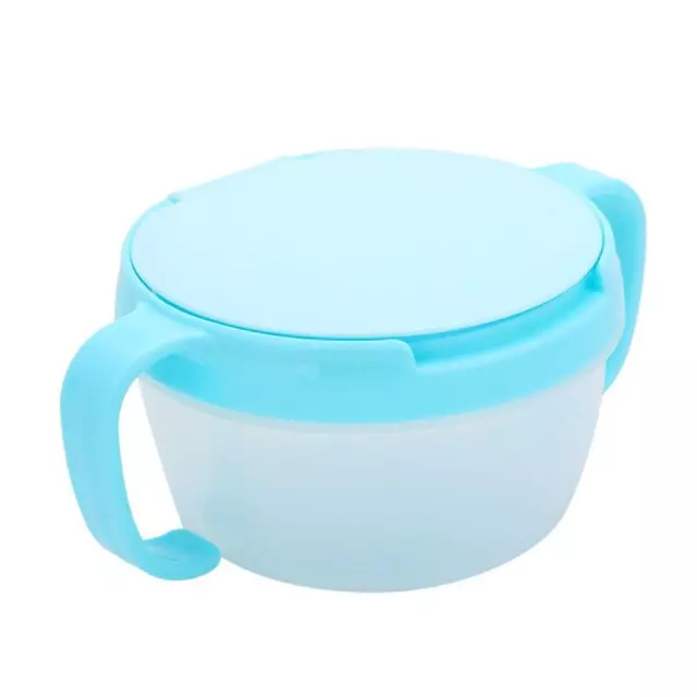 Silicone Baby Snack Cup Dual Handle Toddler Spill Proof Catcher Food Bin