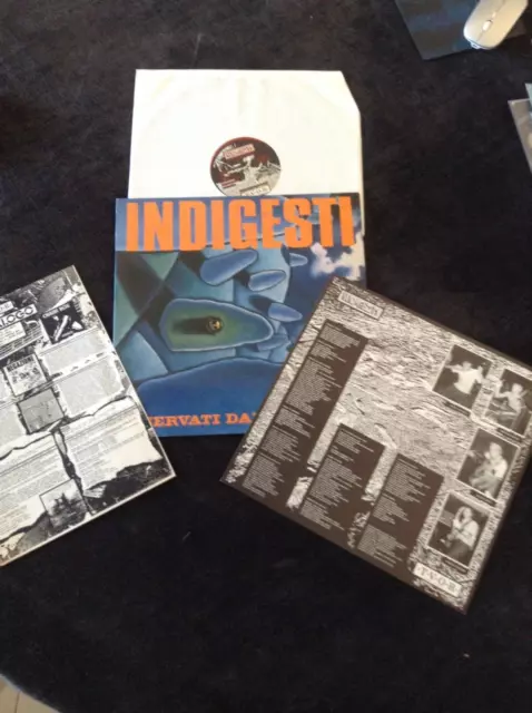 INDIGESTI-Osservati Dall'Inganno-LP Seconda stampa completa di inserti '87