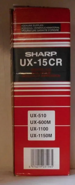 Original Sharp UX-15CR Faxrolle für Fax UX 510 600M 1100 1150M 650Seiten OVP