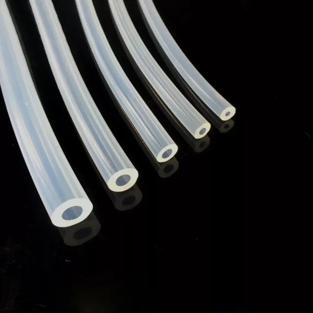 0.8~20mm Clear Silicone Hose Tube High Temp Connecting Pipe Catheter Food Grade