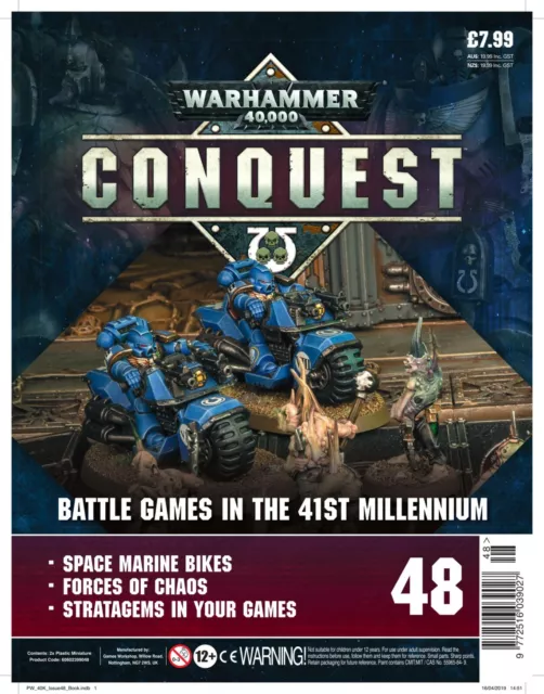 Warhammer 40.000 Conquest magazine numero 48 - NO MODELLI (Hachette Partworks)