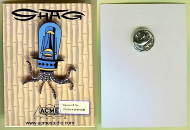 SHAG 2003 THE MONITOR COLLECTORS PIN Enamel ACME Josh Agle TIKI oop MOC Vintage