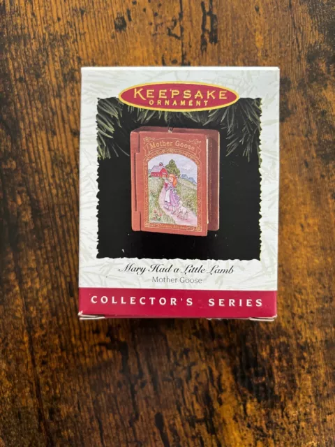 Hallmark Keepsake Ornament 1996 MARY HAD A LITTLE LAMB #4 in Mother Goose Series