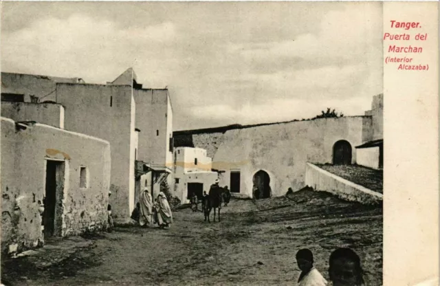 CPA AK Tanger - Puerta del Marchan - Interior Alcazaba MAROC (963799)