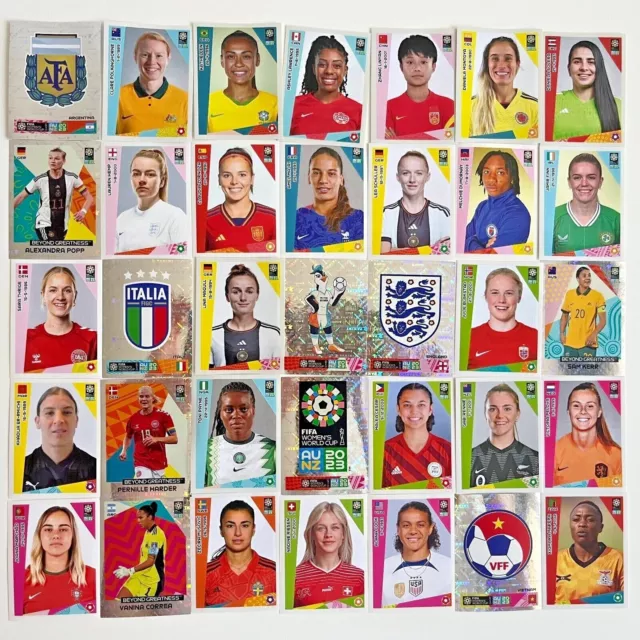 Panini FIFA Frauen WM 2023 Women's World Cup Einzelsticker zum Aussuchen 1 - 250