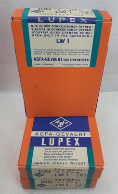 Agfa AGFA BROVIRA BW 21-8,9x12,7cm Darkroom 100 Feuilles Papier Photo Vintage NEUF 
