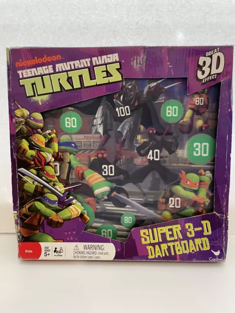 Nickelodeon Teenage Mutant Ninja Turtles  Super 3D Dart Board Vintage Collectors
