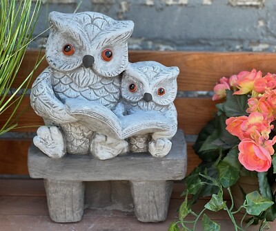 UHU Sculpture en Pierre Grand Hibou Uhu Résistant au Gel Figures de Bien Sûr 