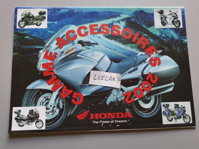 Honda Brochure catalogue  moto Accessoires 2002 TBE 52 pages